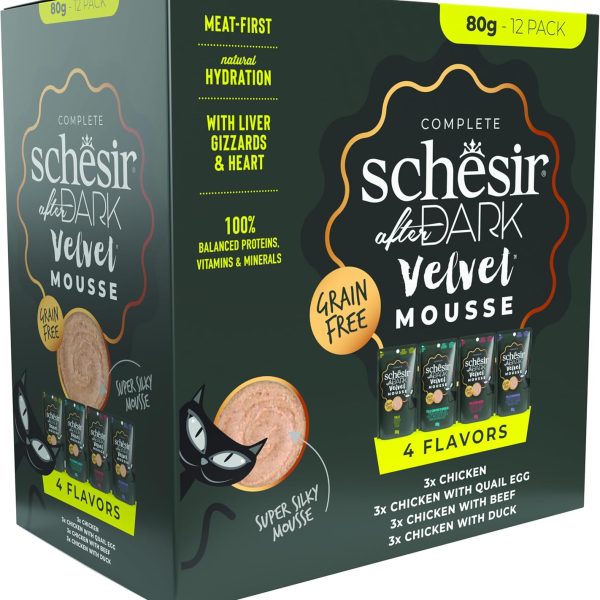 Schesir Velvet Mousse Cat Variety Pack 960g