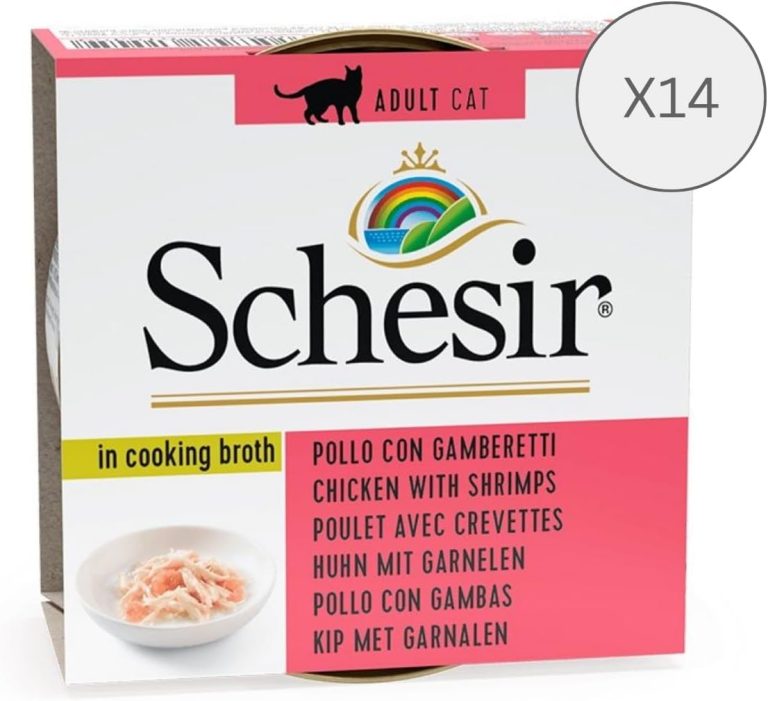 Schesir Cat Broth Chicken with Shrimps 70g wet food can