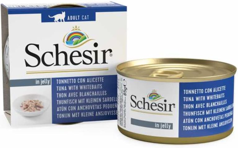 Schesir Cat Jelly Tuna with Whitebaits 85g wet food can