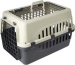 Pet Mode Plastic Pet Carrier 50x35x32cm with top and front doors for cats and small dogs