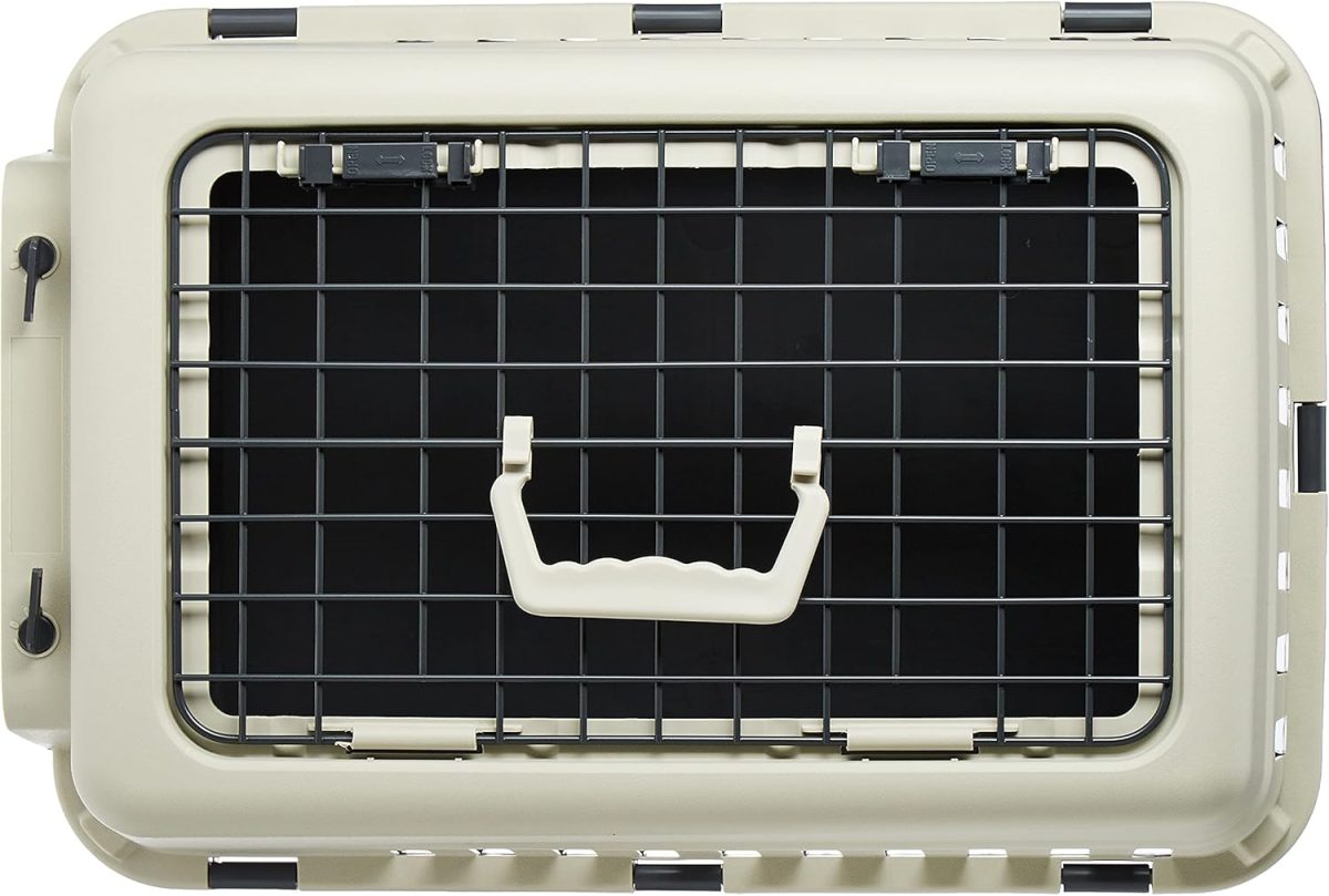 Pet Mode Plastic Pet Carrier 50x35x32cm with top and front doors for cats and small dogs