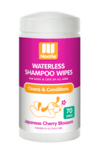 Nootie Waterless Shampoo Wipes for Dogs – Japanese Cherry Blossom – 70 Count