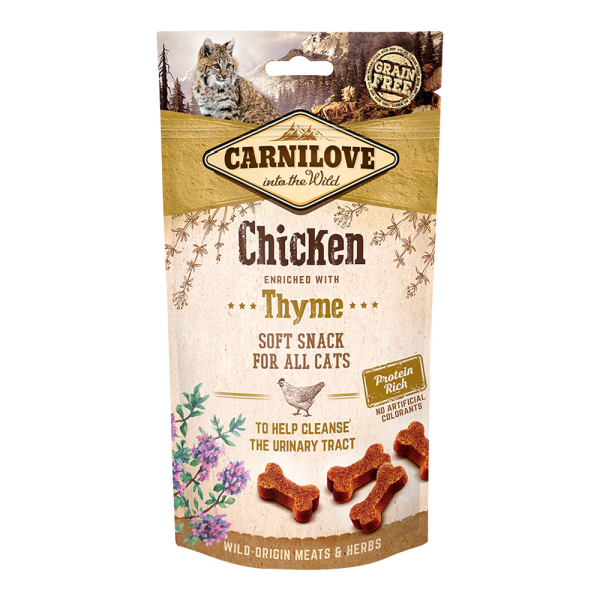 CARNILOVE CAT TREATS WITH CHICKEN & THYME 50G