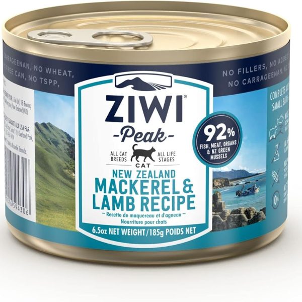 ZIWI Peak Cat Food Mackerel & Lamb Wet Recipe 185g