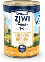 ZIWI Peak Chicken Recipe Wet Dog Food 390g can – premium grain-free dog food from New Zealand