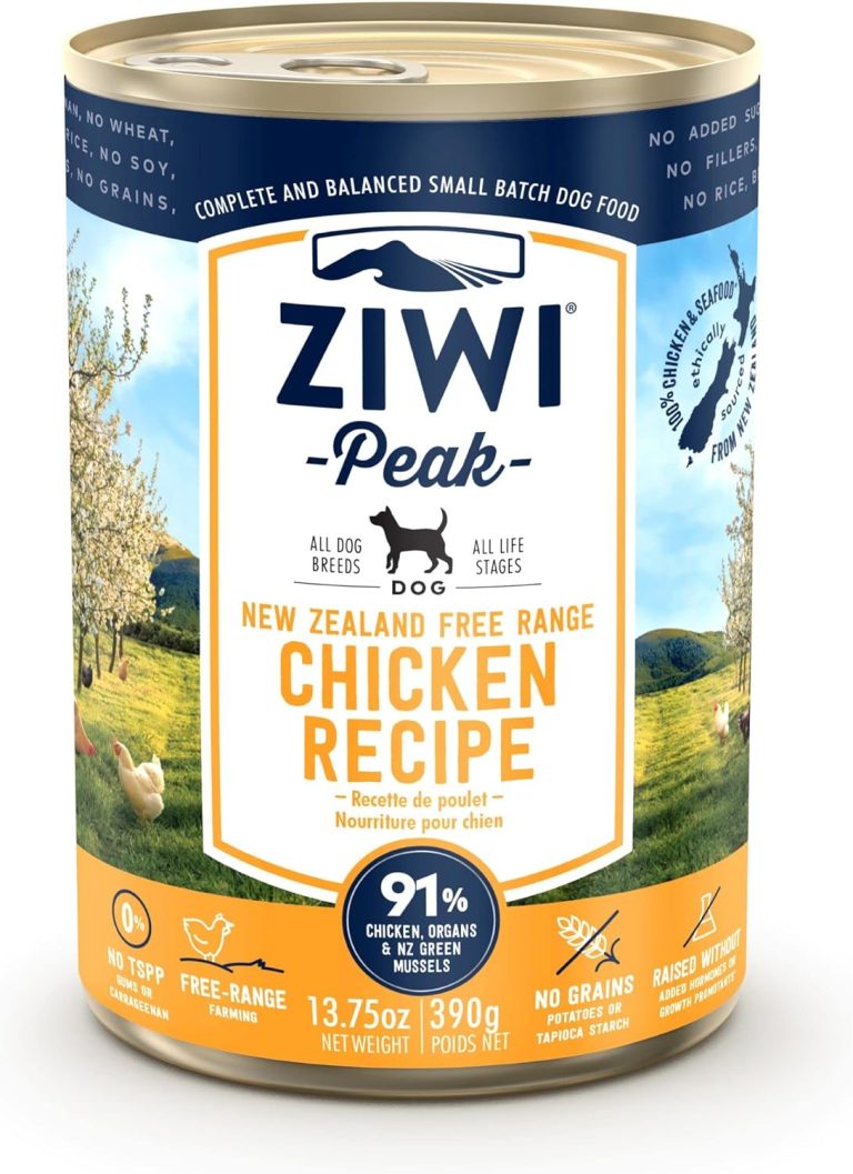 ZIWI Peak Chicken Recipe Wet Dog Food 390g can – premium grain-free dog food from New Zealand