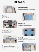 Purrpy JELLY Cat Backpack Carrier with Transparent Window