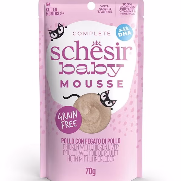 Schesir Baby Mousse Kitten Chicken With Chicken Liver 70g