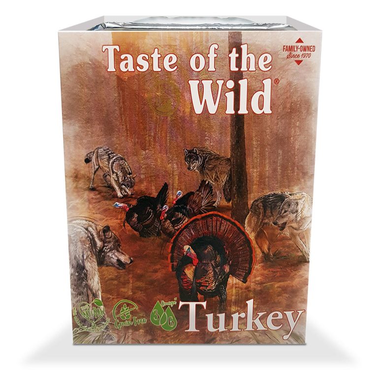 "Taste of the Wild Turkey Wet Dog Food 390g Tray – Grain-Free, High Protein with Vegetables"