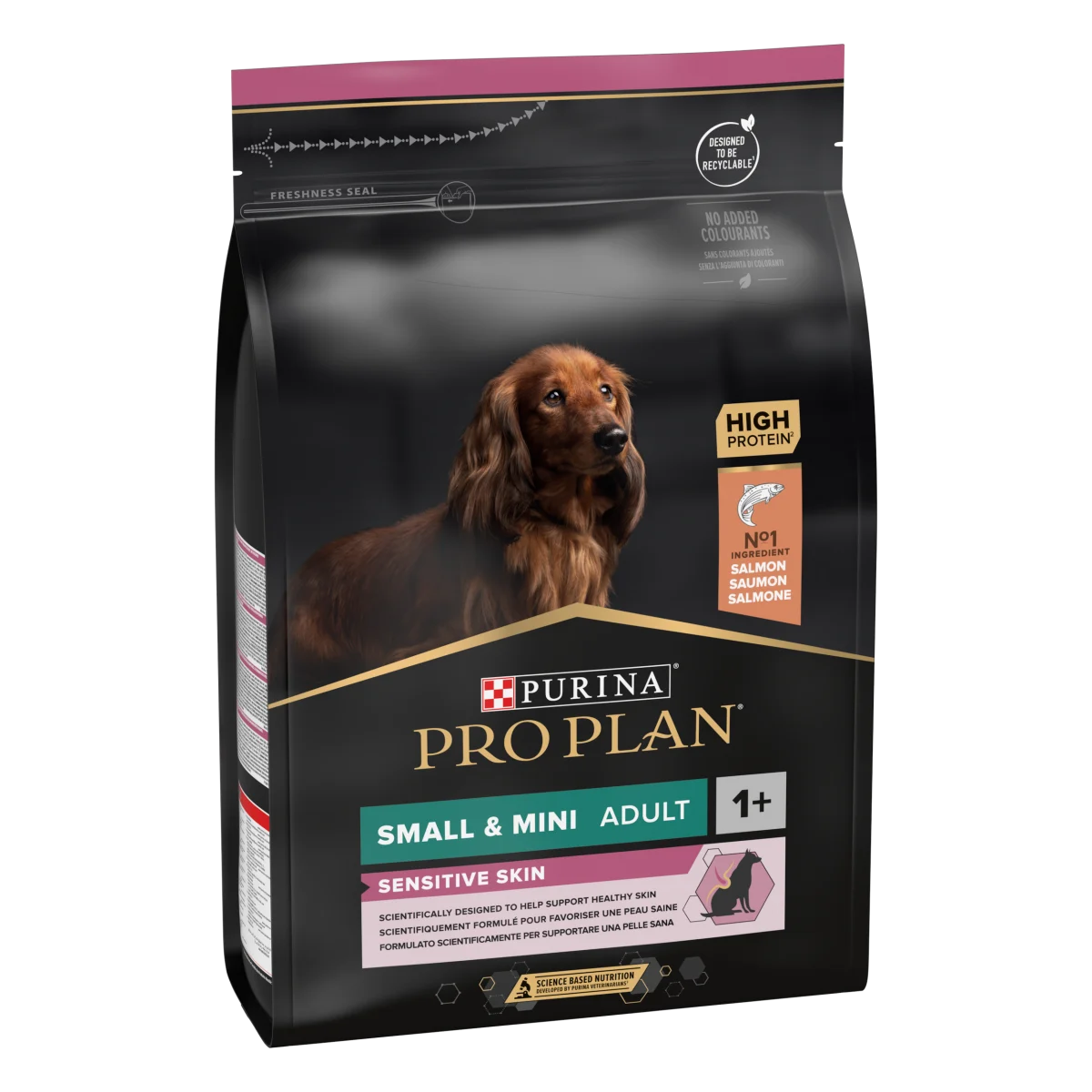 Sensitive skin dog food PRO PLAN Salmon Small and Mini Adult 3kg pack