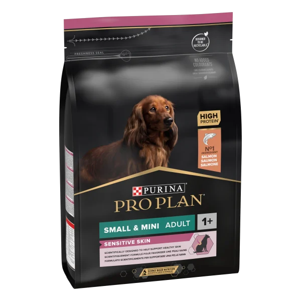 Sensitive skin dog food PRO PLAN Salmon Small and Mini Adult 3kg pack