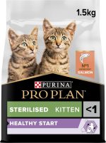 PRO PLAN Sterilised Kitten Healthy Start Salmon 1.5kg Dry Cat Food
