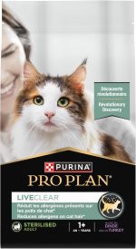 PRO PLAN LiveClear Sterilised Turkey Cat Food 1.4kg bag