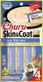 Churu Skin & Coat Tuna Recipe 56g creamy hydrating cat treat