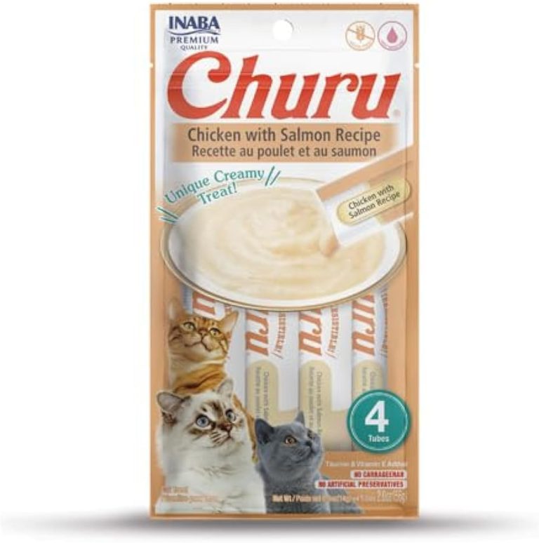 Churu Chicken with Salmon Recipe 56g creamy cat treat