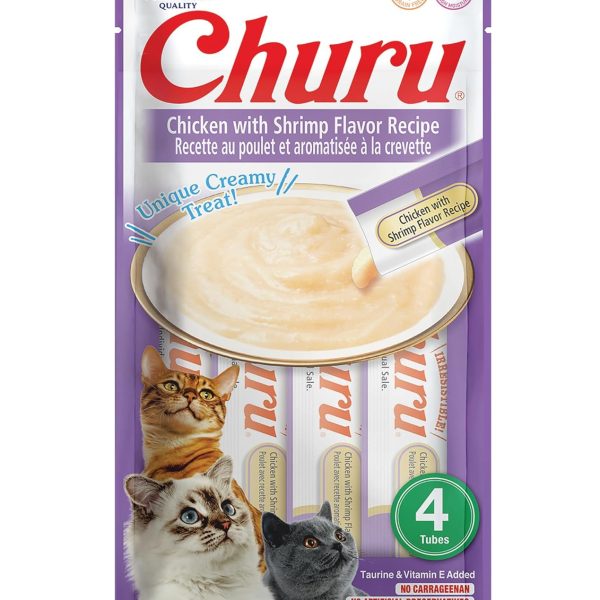 Churu Chicken Shrimp Recipe 56g creamy cat treat