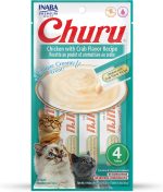 Churu Chicken with Crab Flavor Recipe 56g creamy cat treat
