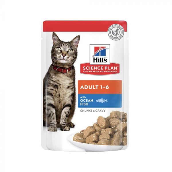 Hill’s Science Plan Ocean Fish Gravy Wet Cat Food Pouch 85g