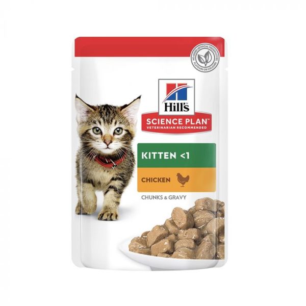 Hill’s Science Plan Kitten Food With Chicken Pouch – 85g