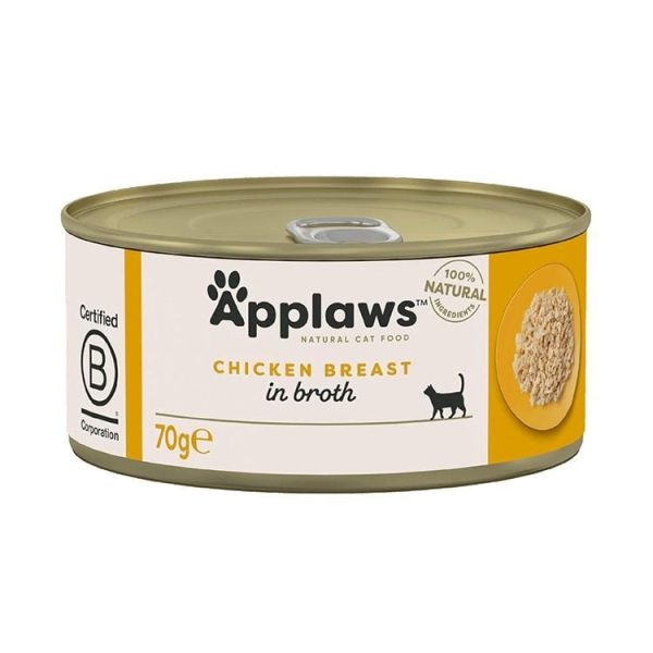 Applaws Chicken Breast Cat Wet Food in Broth 70g