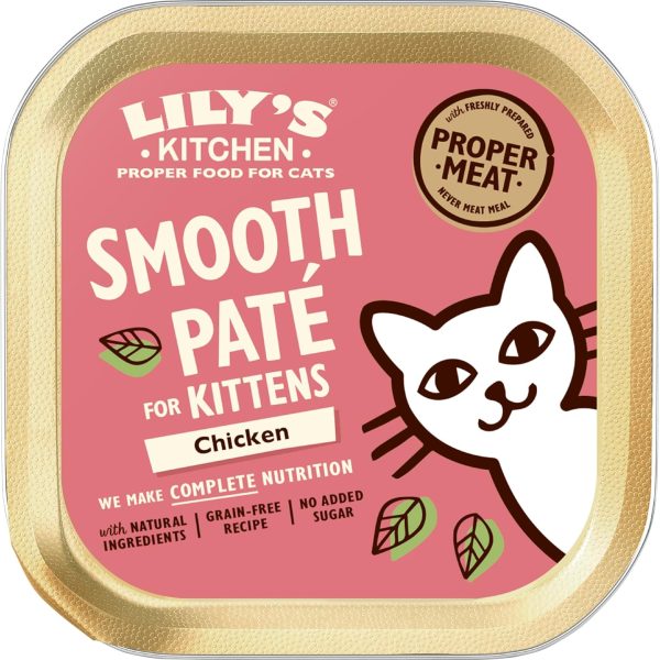 Lily’s Kitchen Chicken Pâté Kitten Wet Food 85g pouch