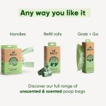 Beco Strong & Large Poop Bags – 60 Unscented Dog Poo Bags, Dispenser Compatible