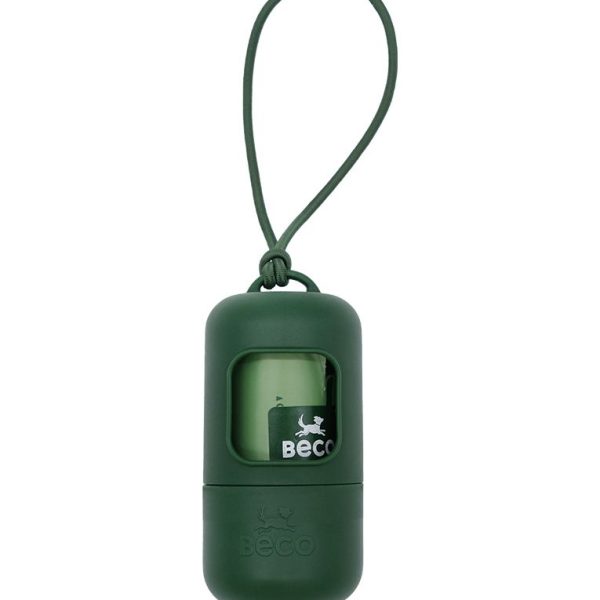 Beco Pets Poop Bag Dispenser – Recycled Plastic + 15 Bags