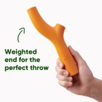 Beco Dog Toy - Natural Rubber Super Stick Fetch Toy for Dogs - Orange