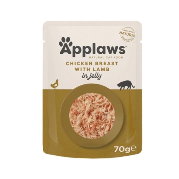 Applaws Natural Wet Cat Food Chicken & Lamb Jelly 70g