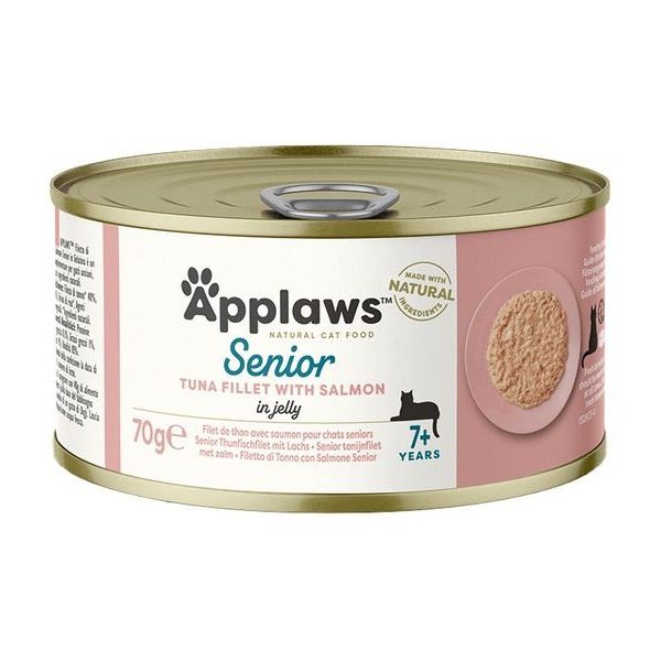 Applaws Wet Cat Food Tuna & Salmon in Jelly for Senior Cats – 70g