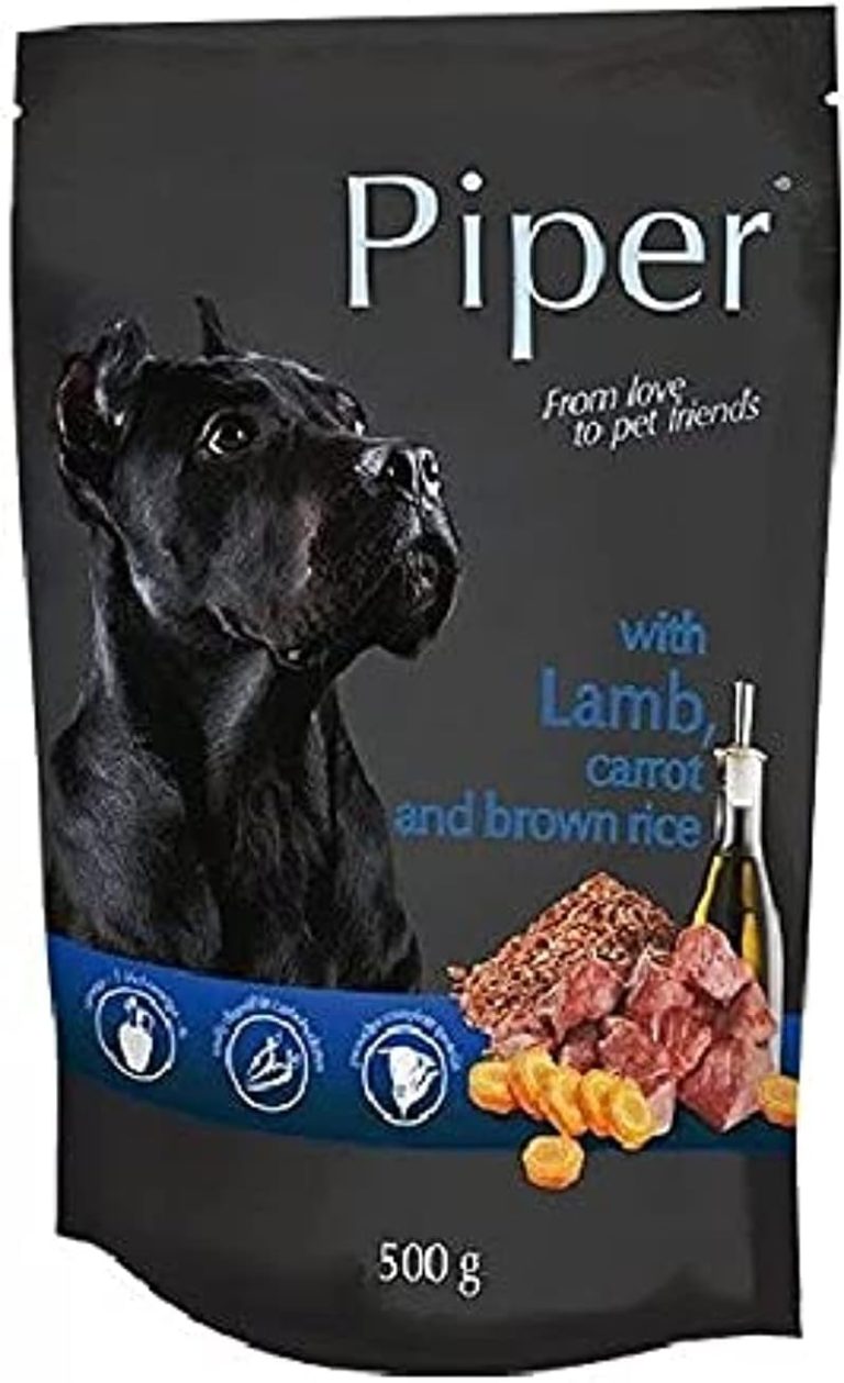 Dolina Noteci Piper Lamb, Carrot & Brown Rice Wet Dog Food – 500 g