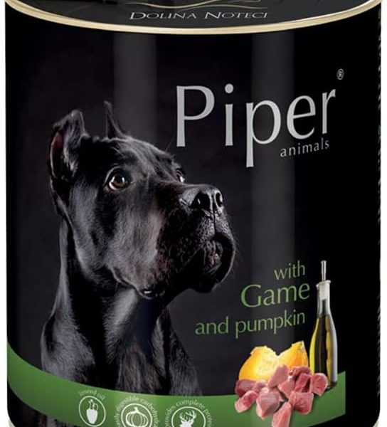 Piper Wet Dog Food with Game & Pumpkin – 800 g