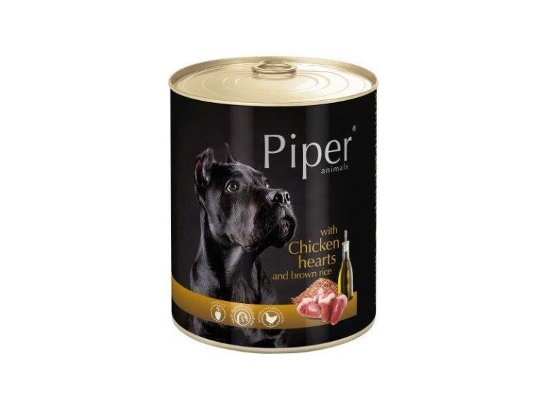 Dolina Noteci Piper Chicken Hearts & Rice Wet Dog Food – 800 g