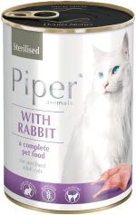 Dolina Noteci Piper Sterilised Rabbit Wet Cat Food – 400 g