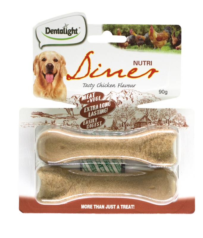 Dentalight Nutri Diner Dog Treat 4.5" 90g (2pcs) - Chicken Flavour