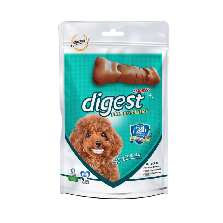 Gnawlers Digest Plus Prebiotics Dog Treats 7pcs (105g) – 3 Inch
