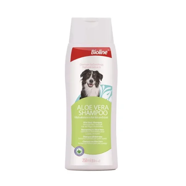 Bioline Aloe Vera Dog Shampoo 250ml – Gentle Care for Sensitive Skin