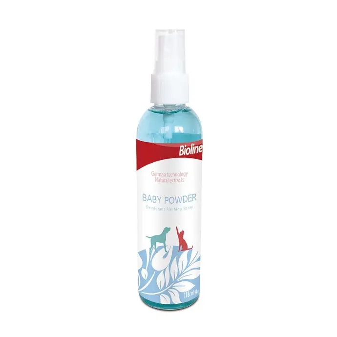 Pet Deodorizing Spray – Bioline Baby Powder Scent 118ml