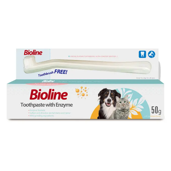 Bioline Toothpaste With Enzyme 50g – Dog Dental Care