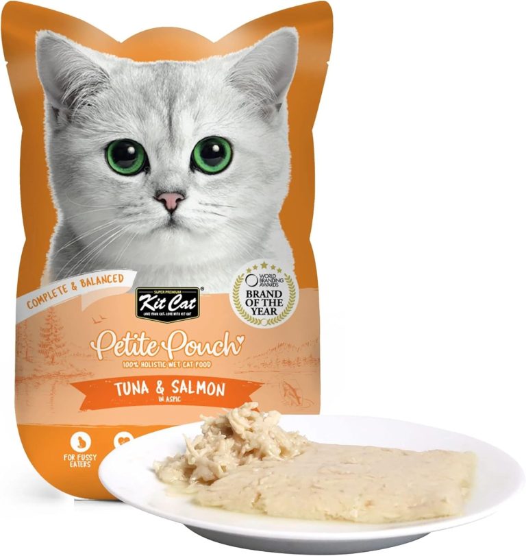 Kit Cat Petite Tuna & Salmon in Aspic Cat Food – 70g