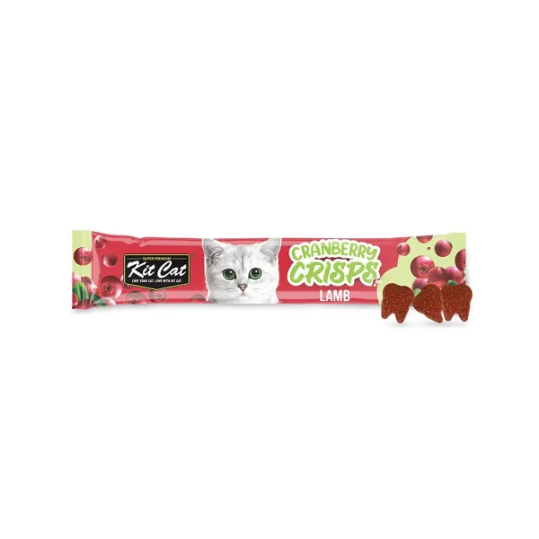 Kit Cat Crisp Cat Treats Cranberry & Lamb – 20g