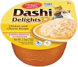 Inaba Dashi Delights Chicken with Cheese Wet Cat Food 70g