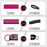 Doco Vario O-Ring Collar With Reflective Stitching [2x44-55cm] - Light Blue