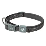 DOCO VARIO O-Ring Dog Collar with Reflective Stitching – Grey, Size S