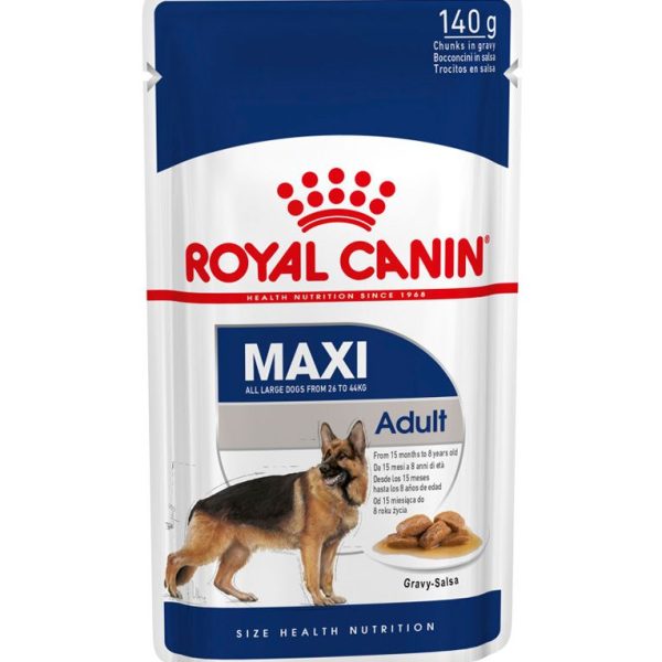 Royal Canin Maxi Breed Wet Food Chunks in Gravy 140g