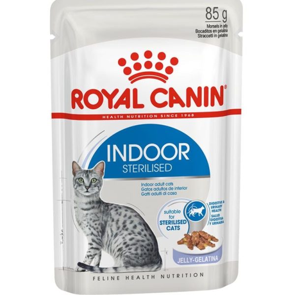 Royal Canin Wet Food Morsels in Jelly for Indoor Sterilized Adult Cats