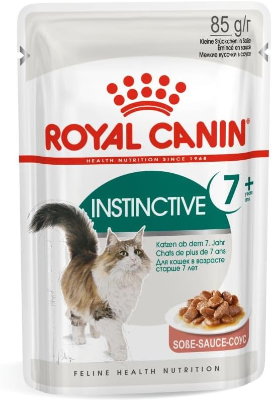 Royal Canin Instinctive 7+ Adult Wet Cat Food in Jelly 85g pouch for senior cats