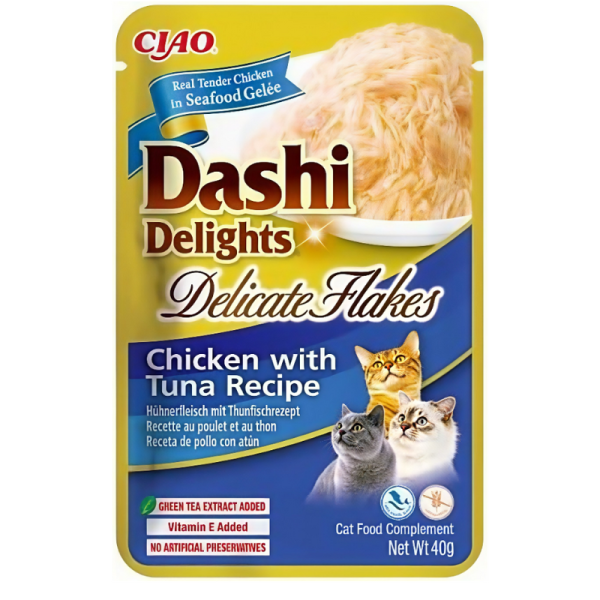 Inaba Ciao Dashi Chicken & Tuna Cat Treat – 40g