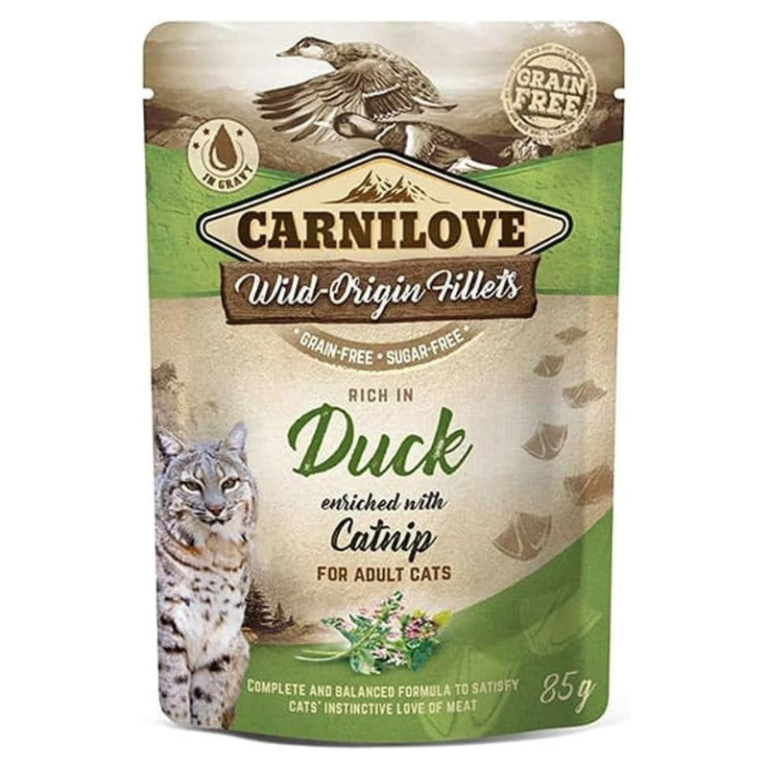 Carnilove Duck & Catnip Cat Wet Food in Gravy – 85g