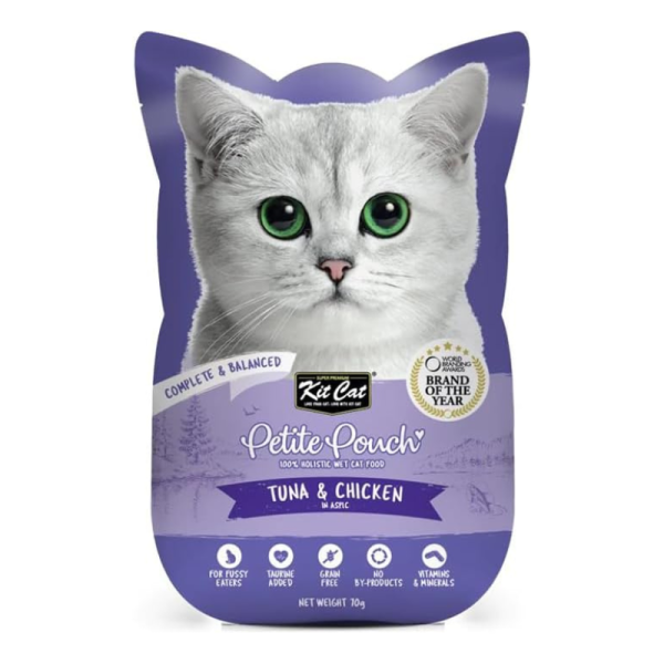 Kit Cat Petite Tuna & Chicken in Aspic Cat Food – 70g